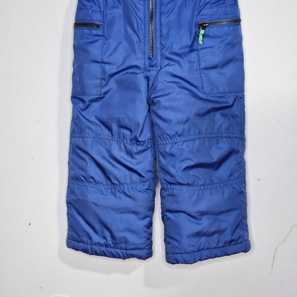 Carters Baby Snow Bib Overalls 24 Months Blue Water-Resistant Polyester Adjustab - Picture 3 of 9